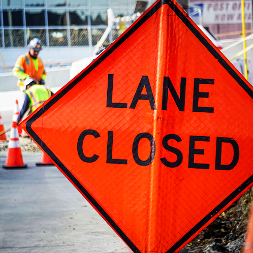 What are roll-up signs and when to use them