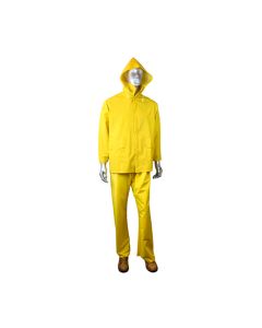 Rain Suit with Hood | 35mm Yellow PVC