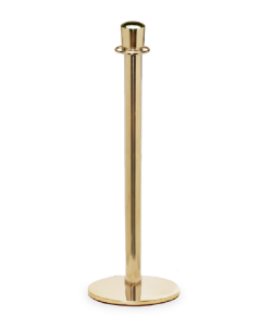 Crown Top Stainless Steel Stanchion Post w/ Sloped Base