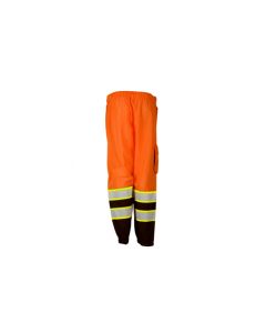 Black Bottom Mesh Pants - Orange & Lime