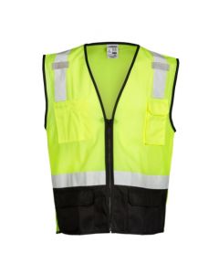 Black Bottom Mesh Safety Vest
