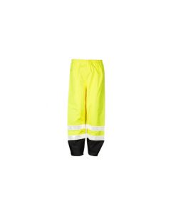 Hi-Viz Black Bottom Rainwear Pants - Orange & Lime