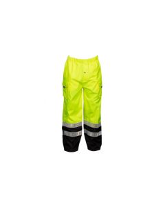 Black Bottom Rainwear Pants  - Orange & Lime