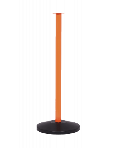 Flat Top Yellow Stanchion Post w/ Sloped Base