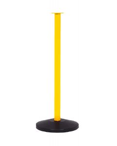 Flat Top Black Stanchion Post w/ Sloped Base