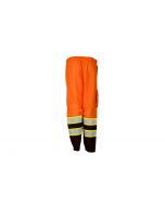Black Bottom Mesh Pants - Orange & Lime