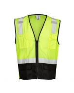 Black Bottom Mesh Safety Vest