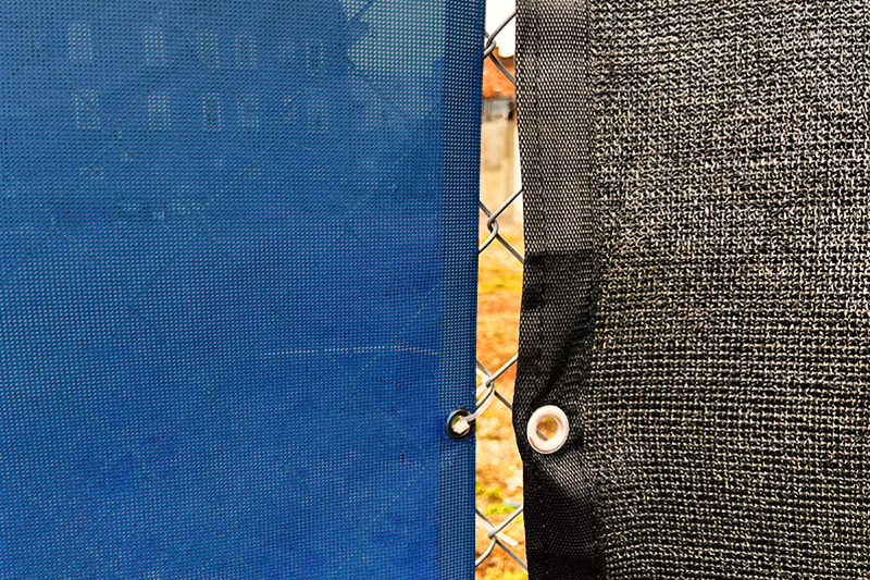 privacy screen on construction site