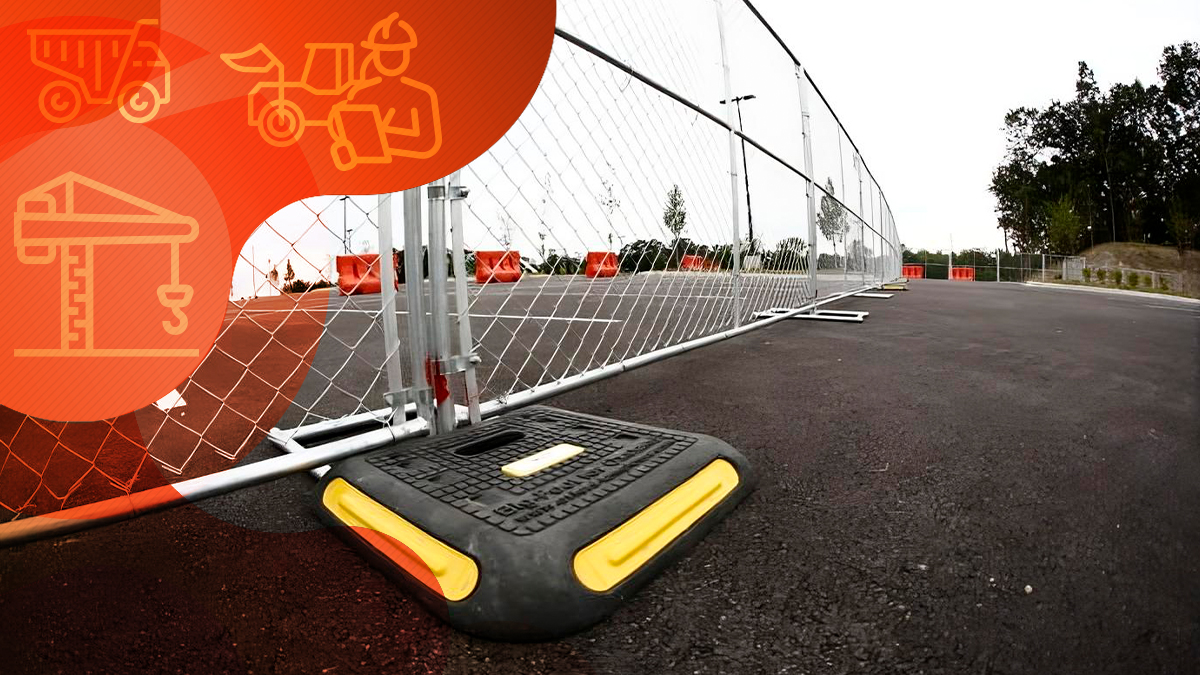 Fence Bases for Construction Zones