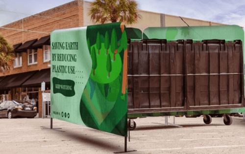 Hide Your Dumpsters with FenceCade Covers