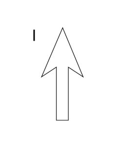 Preformed Bike Lane Straight Arrow