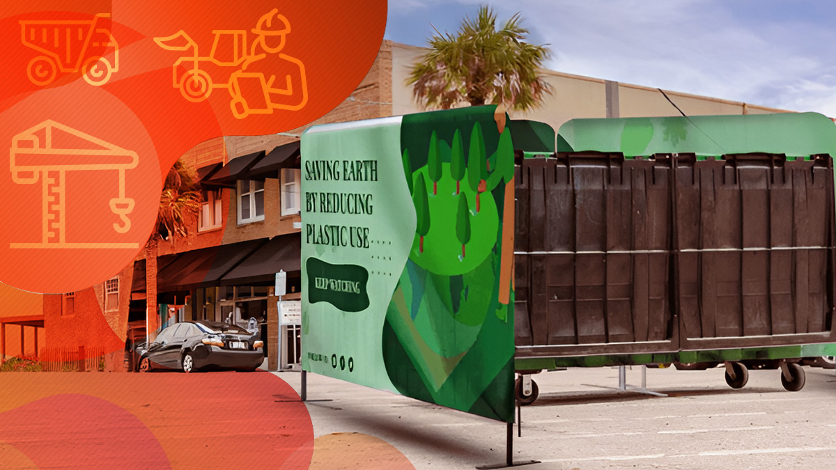 Hide Your Dumpsters with FenceCade Covers