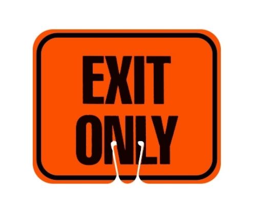 Double Sided Cone Signs | SONCO