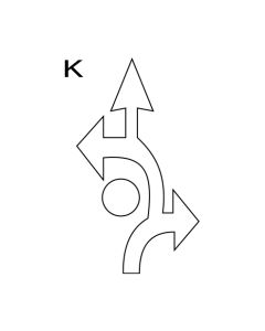 Preformed Fish-hook Roundabout Arrow