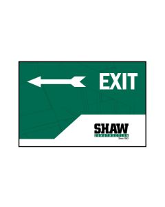 Exit Direction Coroplast Sign – 12" x 8"