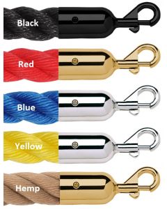 1.5" Twisted Polypropylene Rope w/ Slide Snap Ends