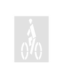 Bike Lane with Helmet | Marking Stencil
