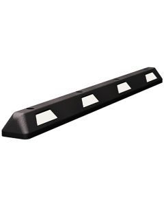 6ft Rubber Parking Block with High-Vis Tape