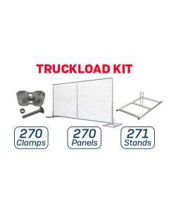 6’ x 12’ Economy Chain-Link Temporary Fence | Truckload