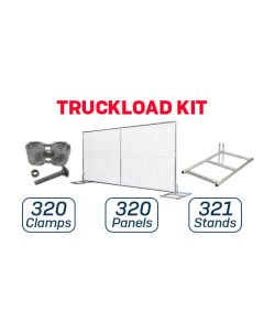 6’ x 12’ Economy Chain-Link Temporary Fence | Truckload