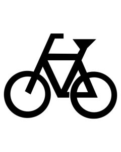 Preformed Bicycle Rider Symbol
