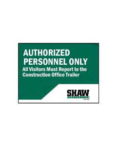 Construction Site Coroplast Sign – 24" x 18"