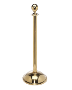 Ball Top Stainless Steel Stanchion Post w/ Dome Base