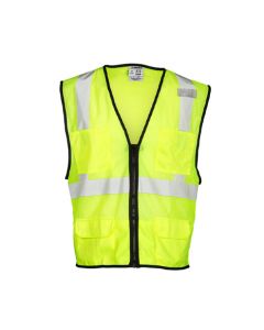 Class 2 6-Pocket Safety Vest with Reflective Strips