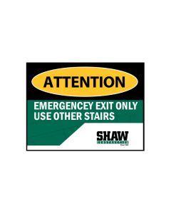 Emergency & Directional Signs - 24” x 18”