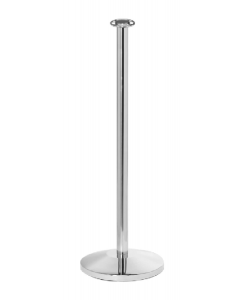 Flat Top Stainless Steel Stanchion Post w/ Dome Base
