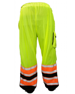 Ultimate Reflective Mesh Safety Pants - Orange & Lime