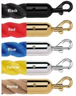 1.5" Twisted Polypropylene Rope w/ Slide Snap Ends