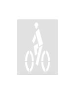 Bike Lane with Helmet | Marking Stencil