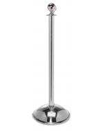 Flat Top Stainless Steel Stanchion Post w/ Dome Base
