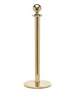 Ball Top Stainless Steel Stanchion Post w/ Sloped Base