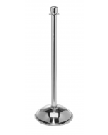 Flat Top Stainless Steel Stanchion Post w/ Dome Base
