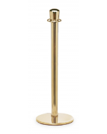 Crown Top Stainless Steel Stanchion Post w/ Sloped Base