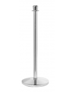 Flat Top Stainless Steel Stanchion Post w/ Slopped Base