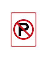 No Parking Symbol Sign | Size Options