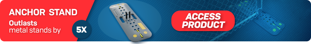 anchor stand chain link security fence base