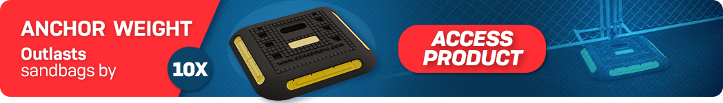 anchor weight chain link fence stabilizer