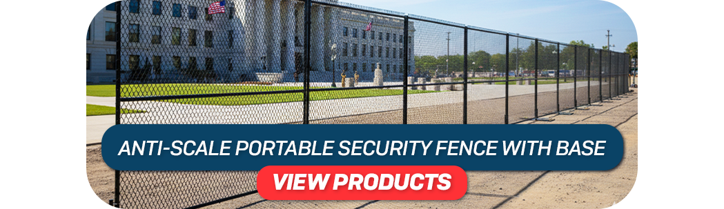 Temporary fencing anti climb panels