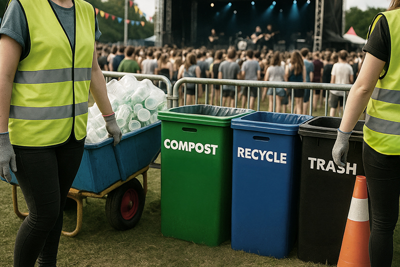 music festival waste