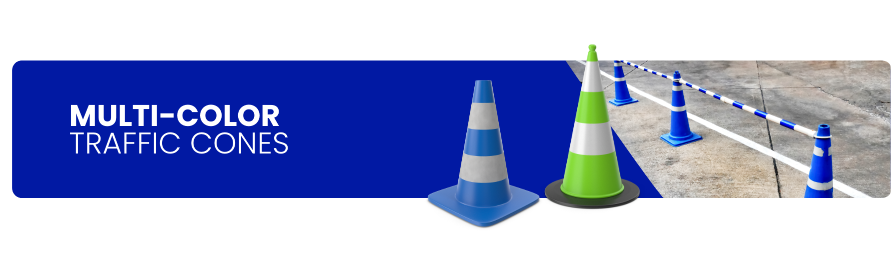 MultiColor Traffic Cones