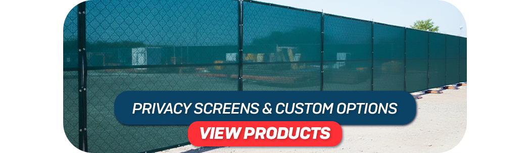 Temporary fence screen for construction sites