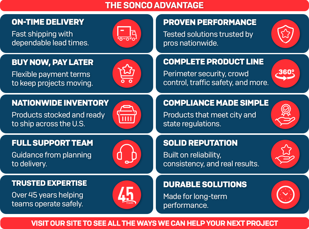 SONCO benefits fast shipping ready inventory and more