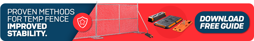 temp fence stability guide anchor bases