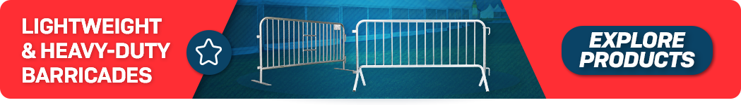 venue capacity metal barricades crowd control