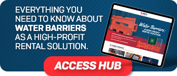 water barrier rentals for site services resource center