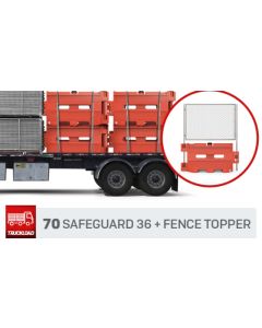 SafeGuard 36 + Fence Topper | Water Barricades Truckload